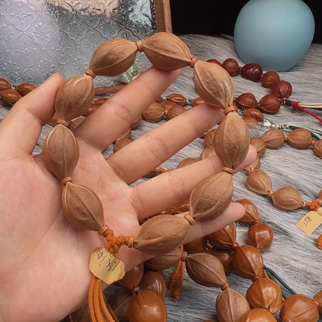 手串/手链橄榄核梅林铁核19×30素串鲨鱼背