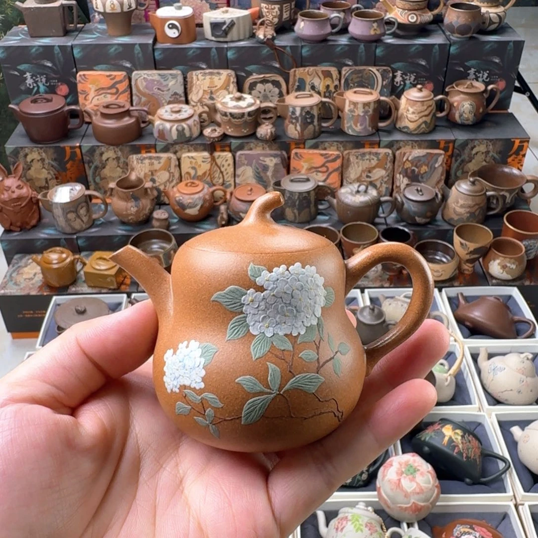 茶壶紫砂115cc原矿精工半手
