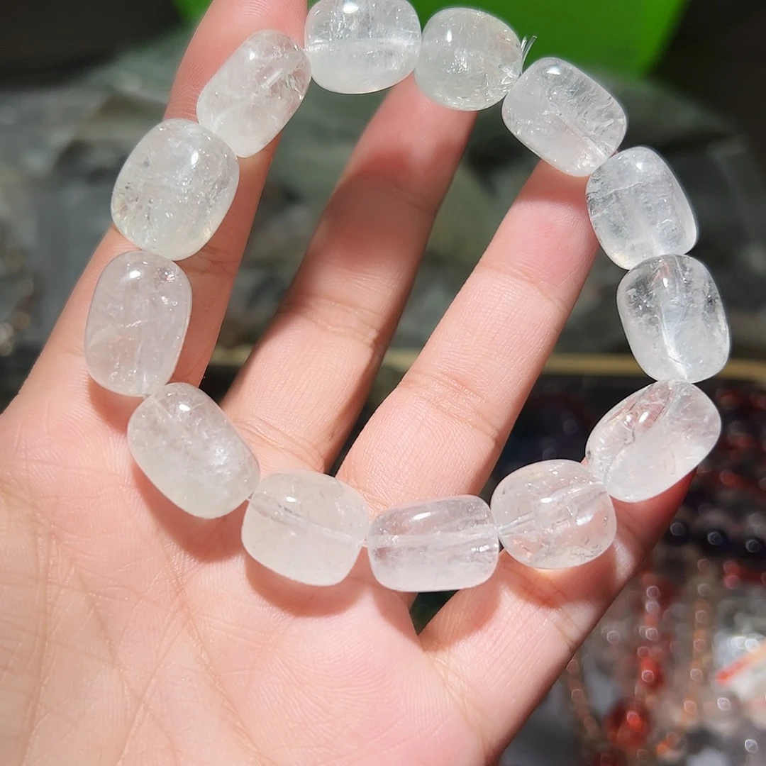 水晶手链未镶嵌绿喜马拉雅糖果珠31号