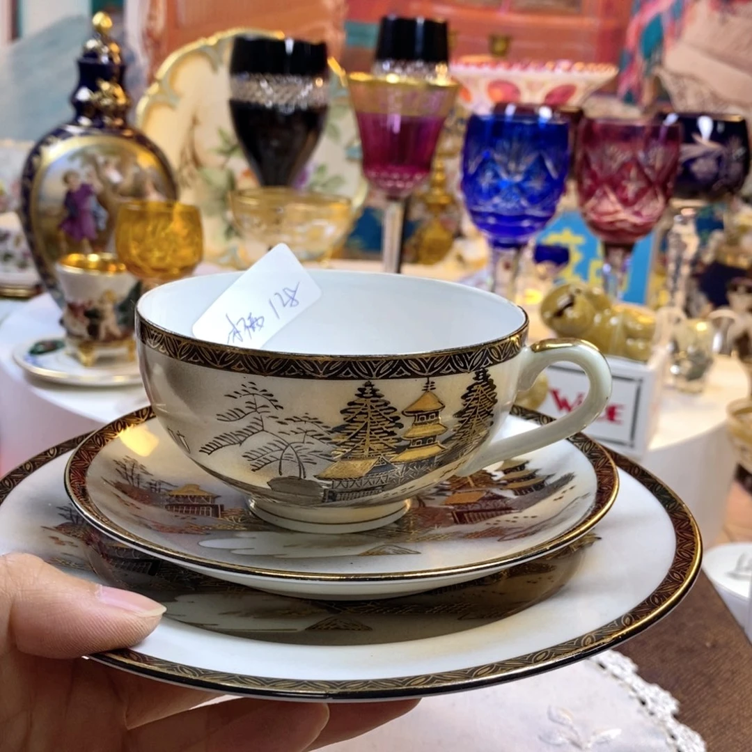 瓷片瓷器欧瓷咖啡杯水晶杯