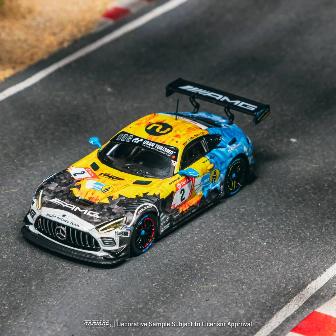 Tarmac Works 1:64 奔驰 AMG GT3 纽博格林24小时赛车 合金车模型