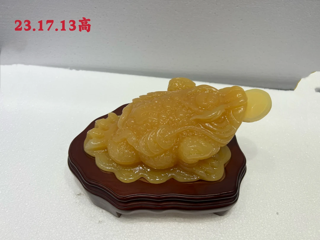 天然橘子玉招财金蟾开业礼品装饰品客厅酒柜店铺办公桌首选佳品