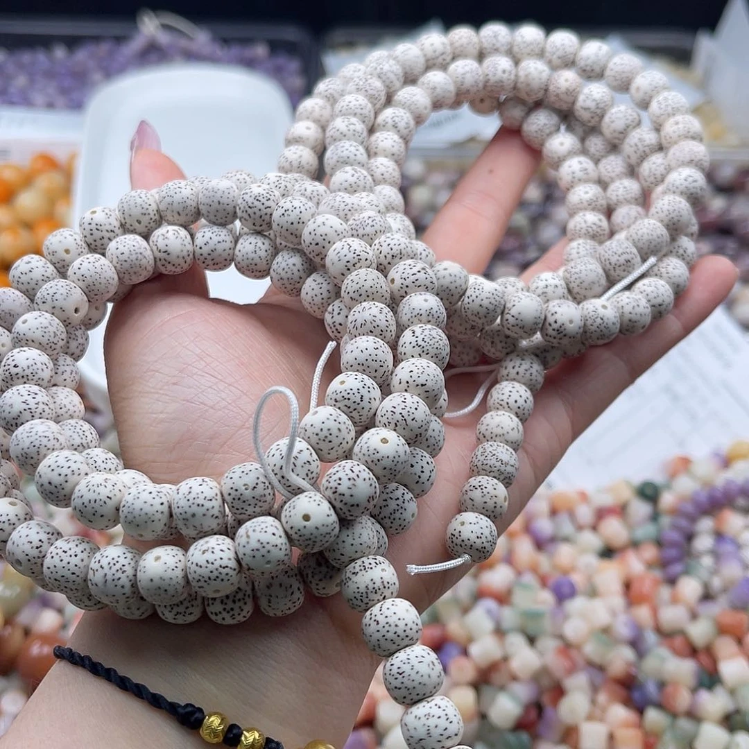 白玉菩提吊坠w q9mm/114颗星月