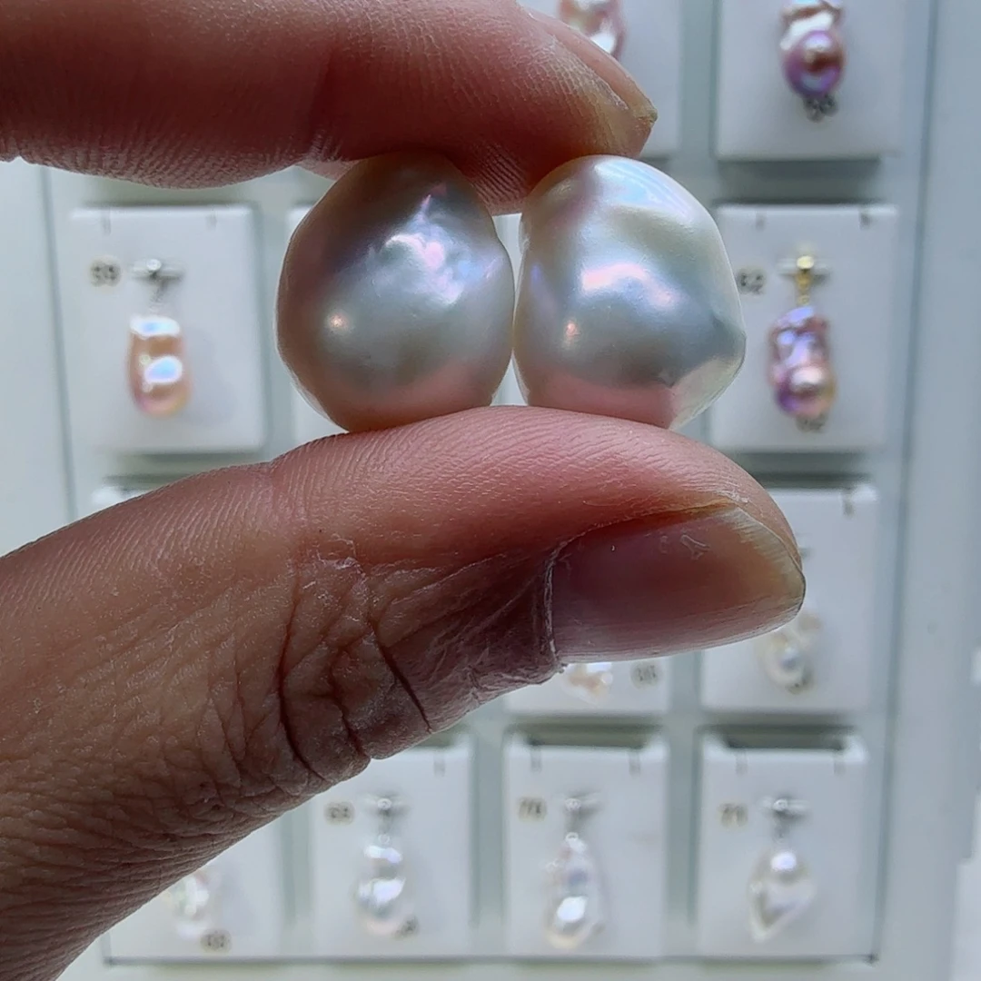 淡水珍珠银S925镶嵌颈饰