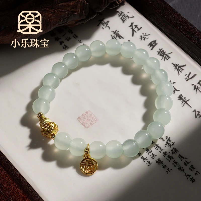 非金属玻璃手链 小众琉璃绿色葫芦福禄女式手链多样性发一-Y1146