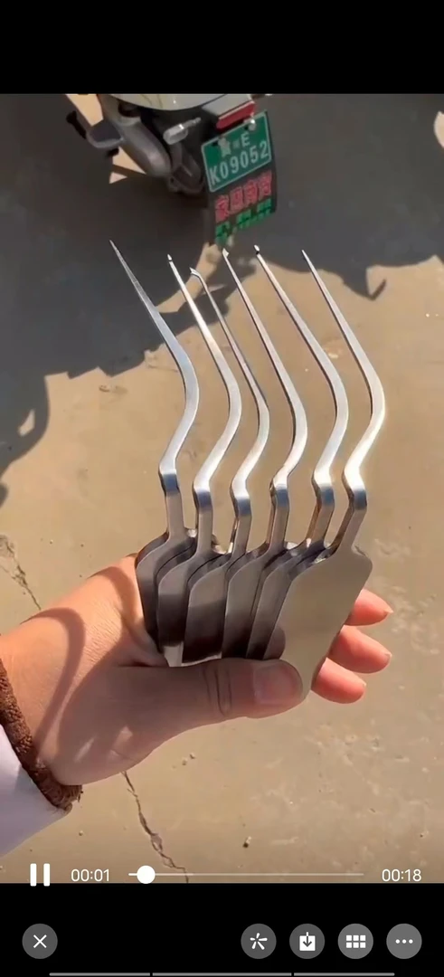 胡氏拐弯拨针6件套送手柄胶套