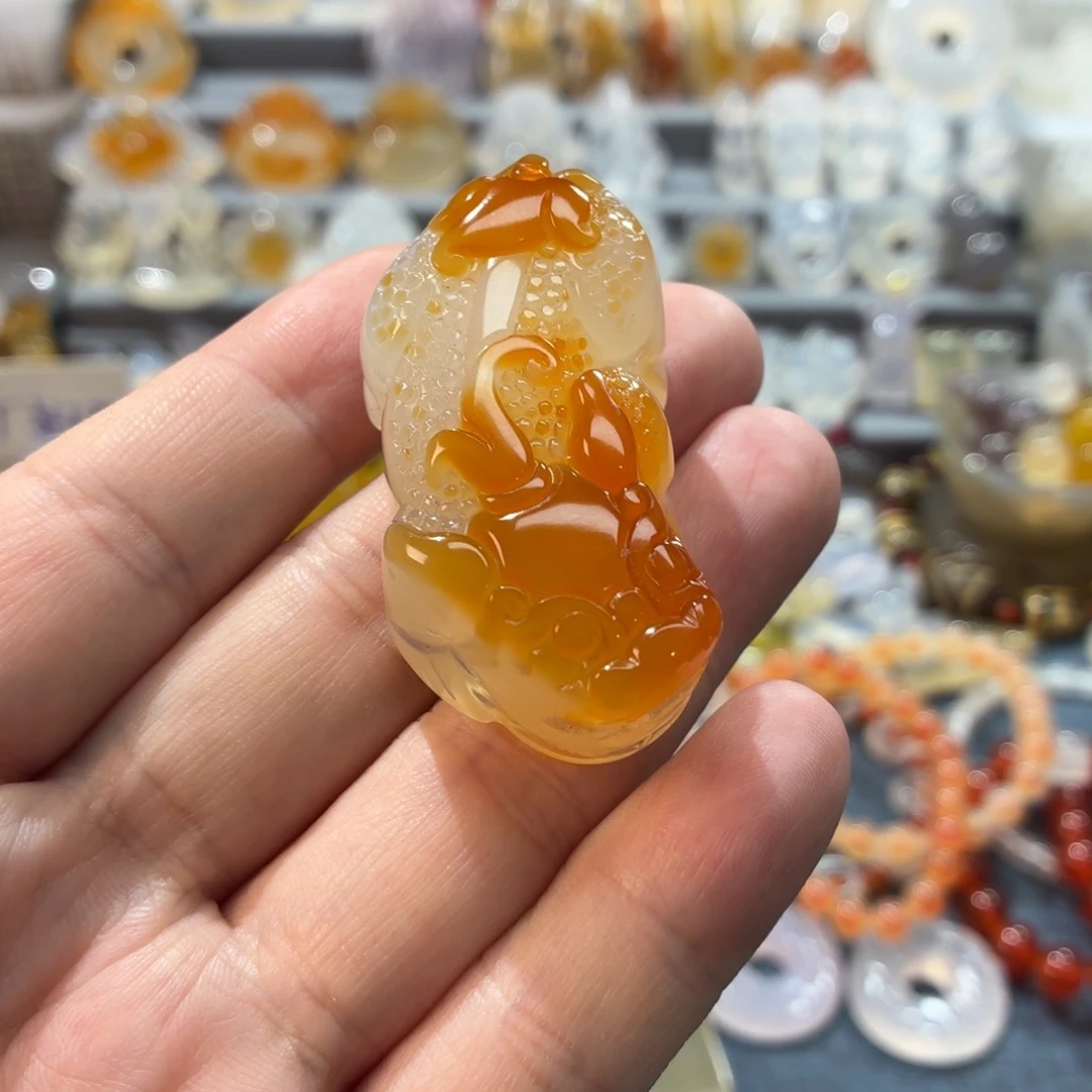 7***.玛瑙/玉髓未镶嵌吊坠(不含链)