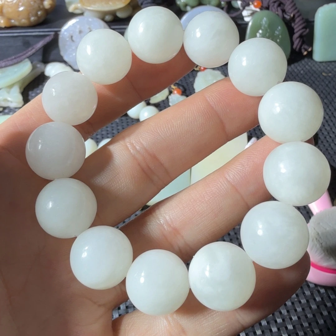 和田玉未镶嵌手链