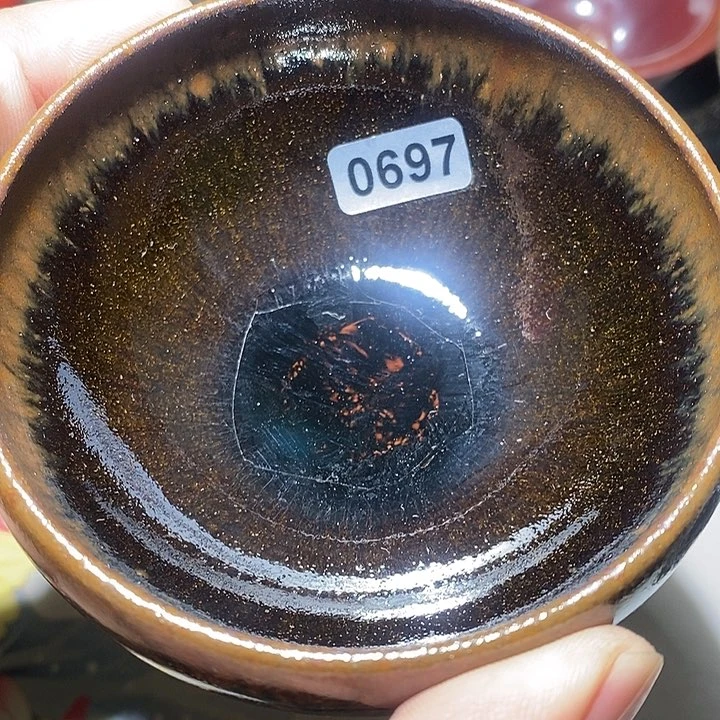 茶盏建阳建盏，龙窑柴烧