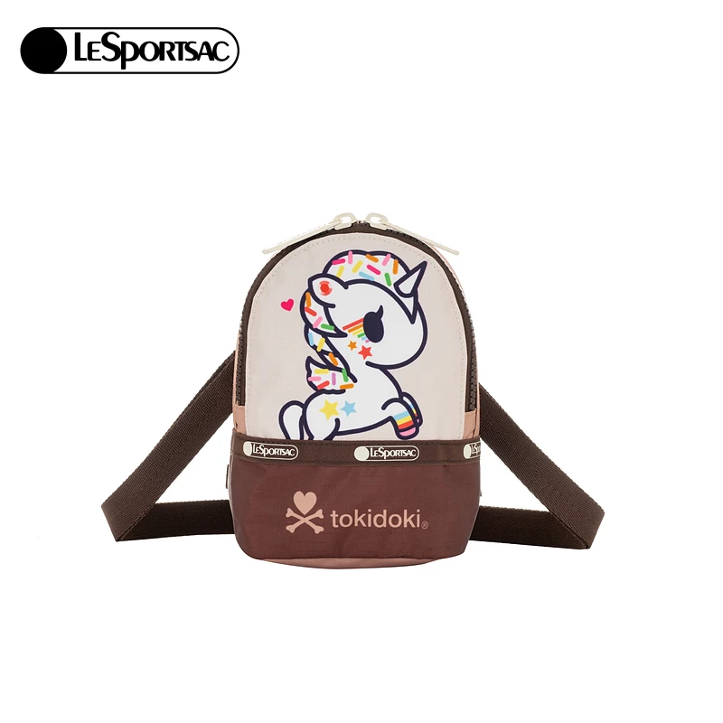 LeSportsac乐播诗TOKIDOKI合作系列童趣独角兽挂绳随身包斜挎包