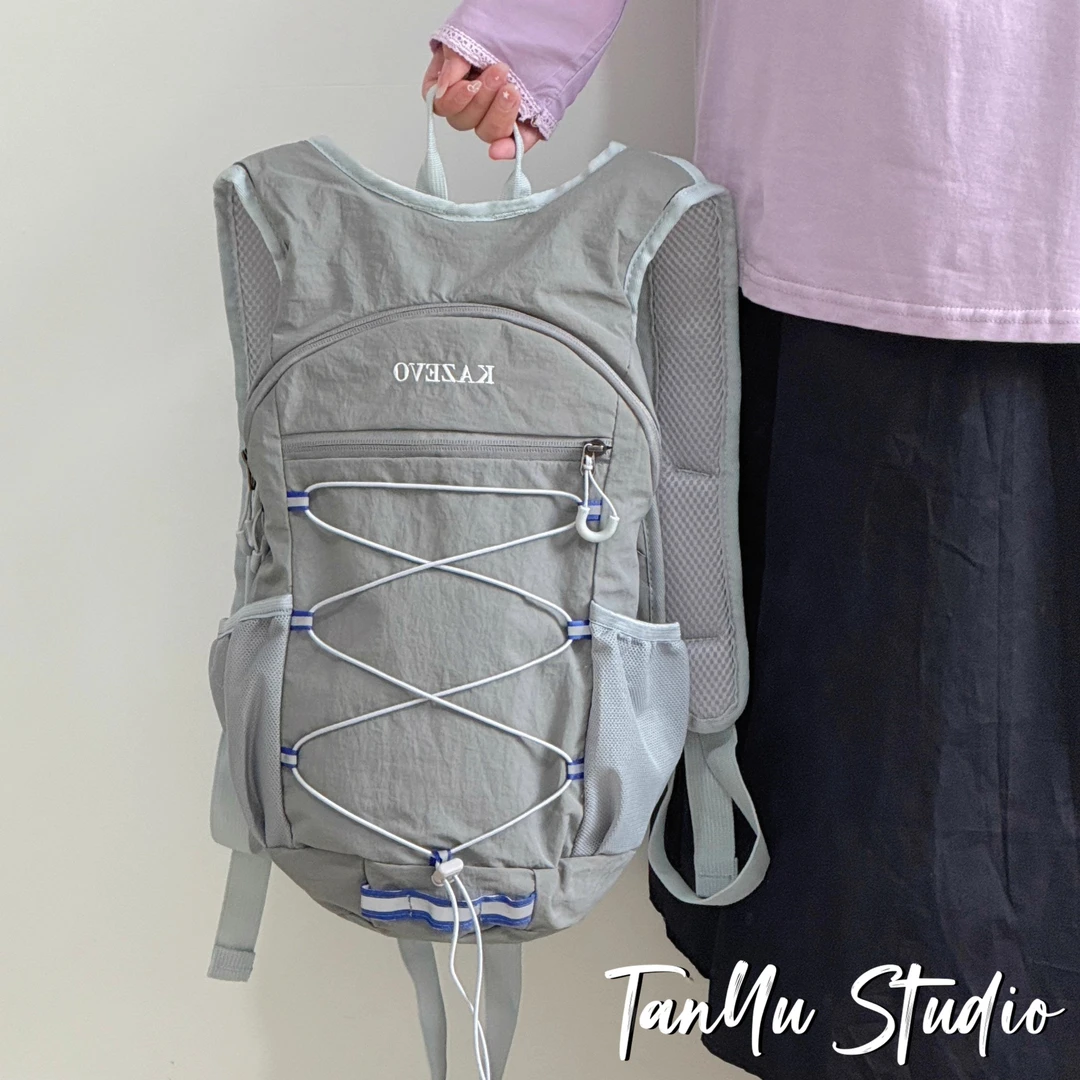 探屿户外徒步双肩包轻便旅游登山包爬山运动骑行小背包通勤书包