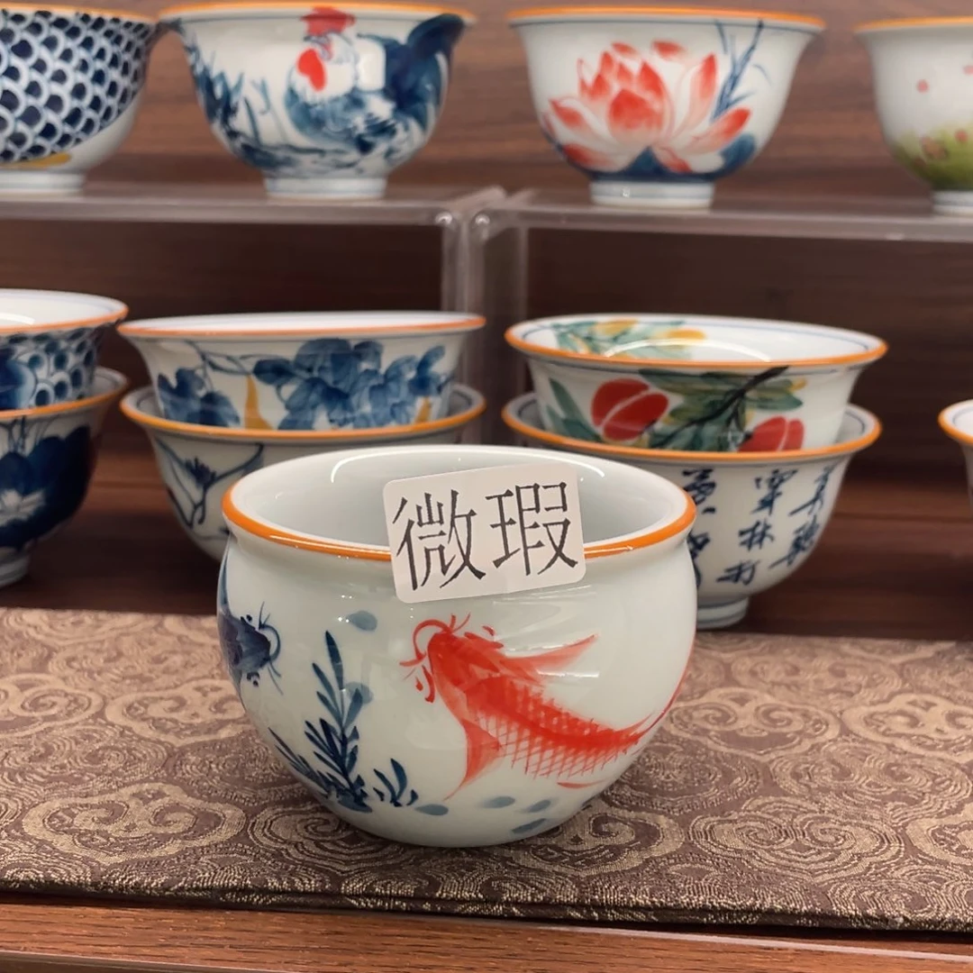 有瑕釉下彩纯手绘