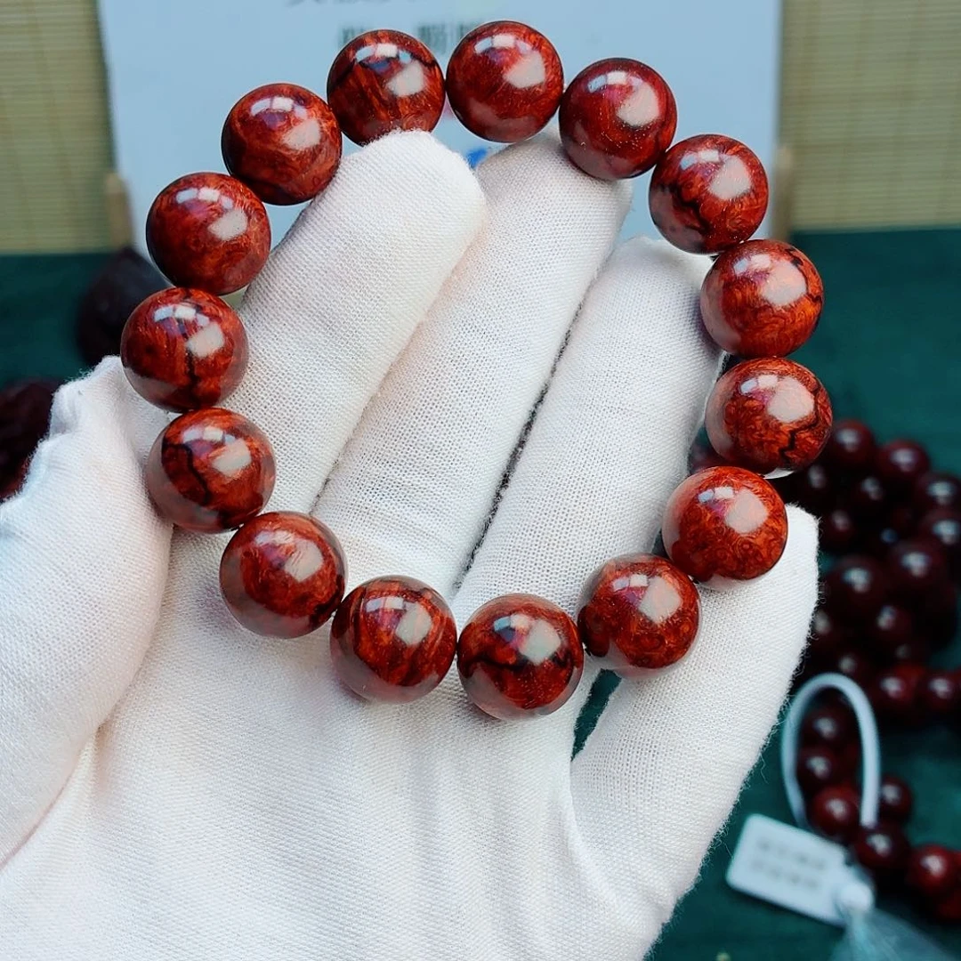 Y***生檀香紫檀（小叶紫檀）手串/手链15瘿子留疤无胶无腊