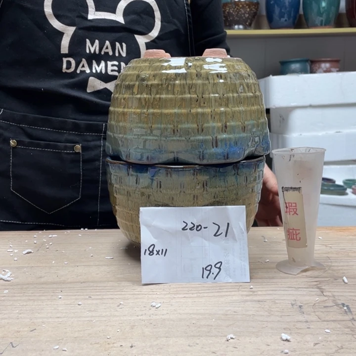 紫砂花盆多肉花盆微瑕21