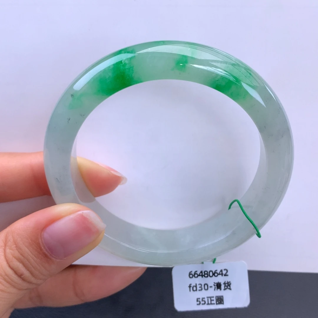 翡翠未镶嵌手镯冰飘翠手镯（完整强推）