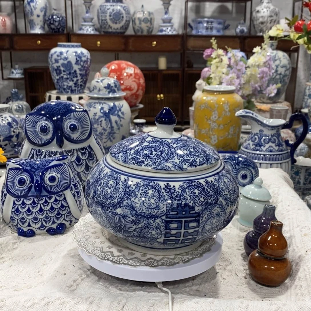【闪购商品】摆件双喜罐摆件……