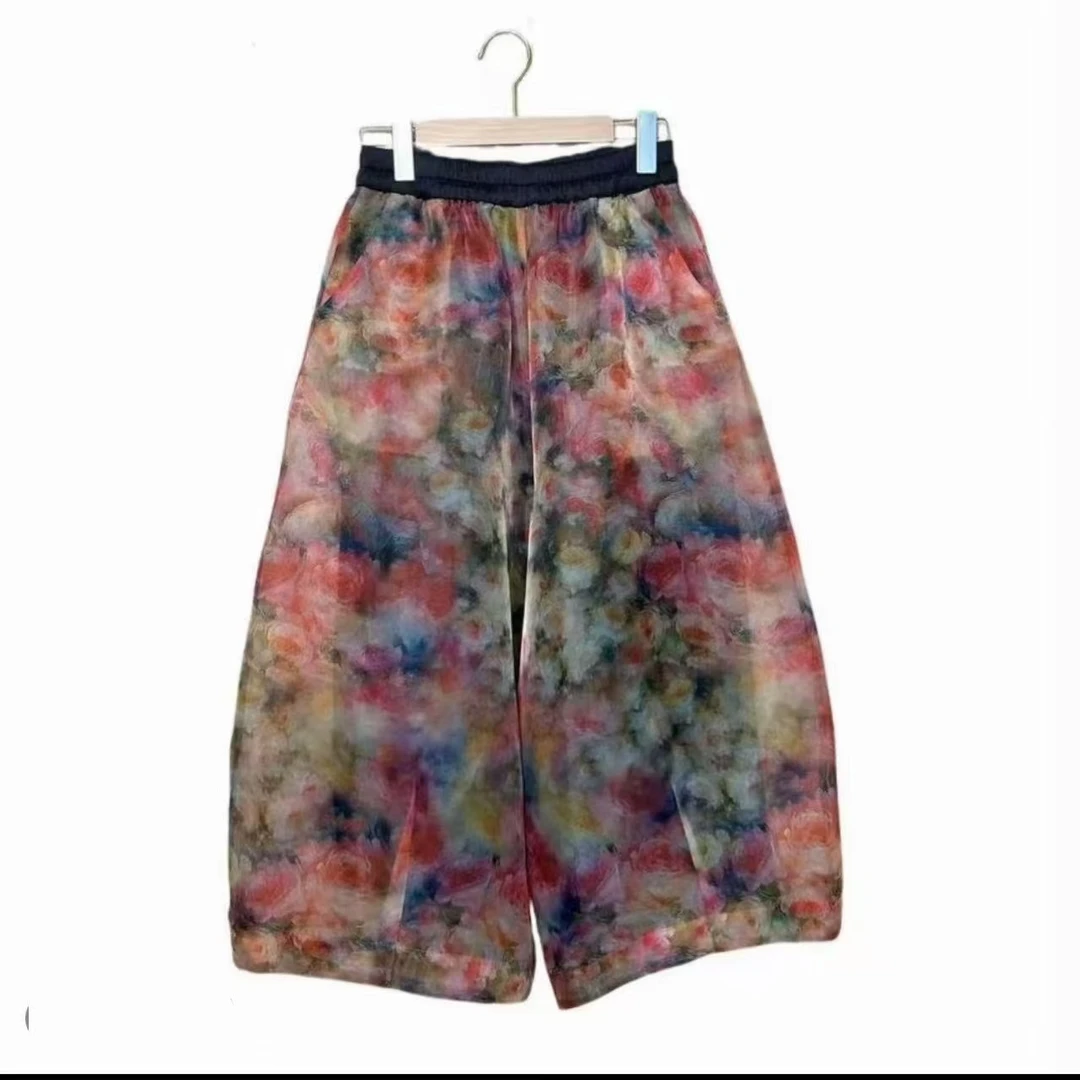 【香云阁】2025夏季高定款休闲百搭阔腿裤