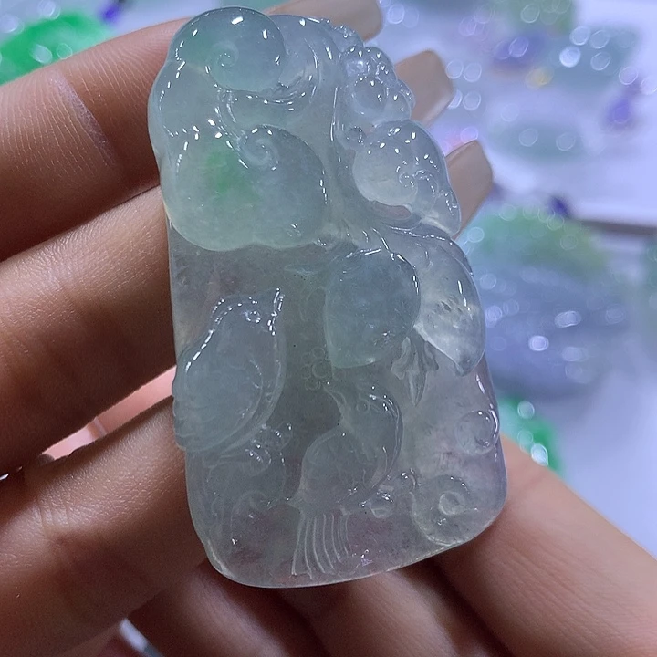 翡翠未镶嵌颈饰天然翡翠Ａ货吊坠