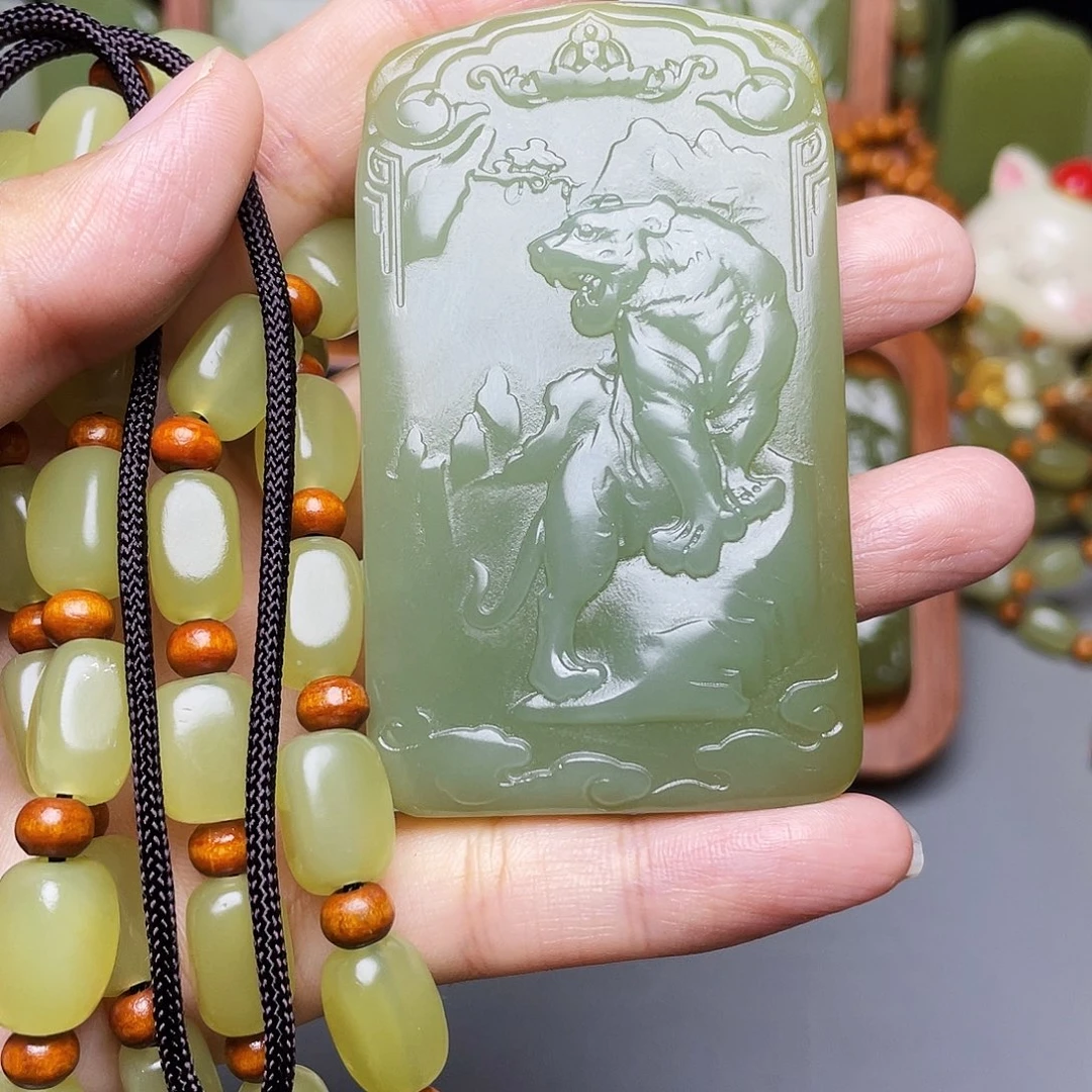 快***子新疆昆仑山脉料生肖虎