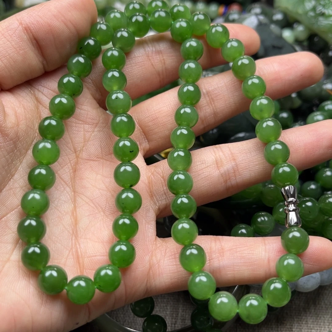 广***民和田玉（碧玉）未镶嵌颈饰