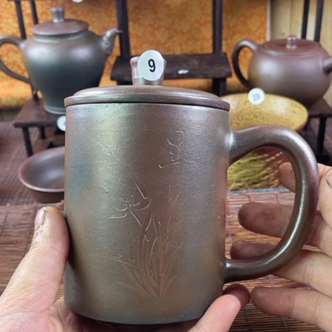 【闪购商品】柴烧盖杯400毫升左右微瑕