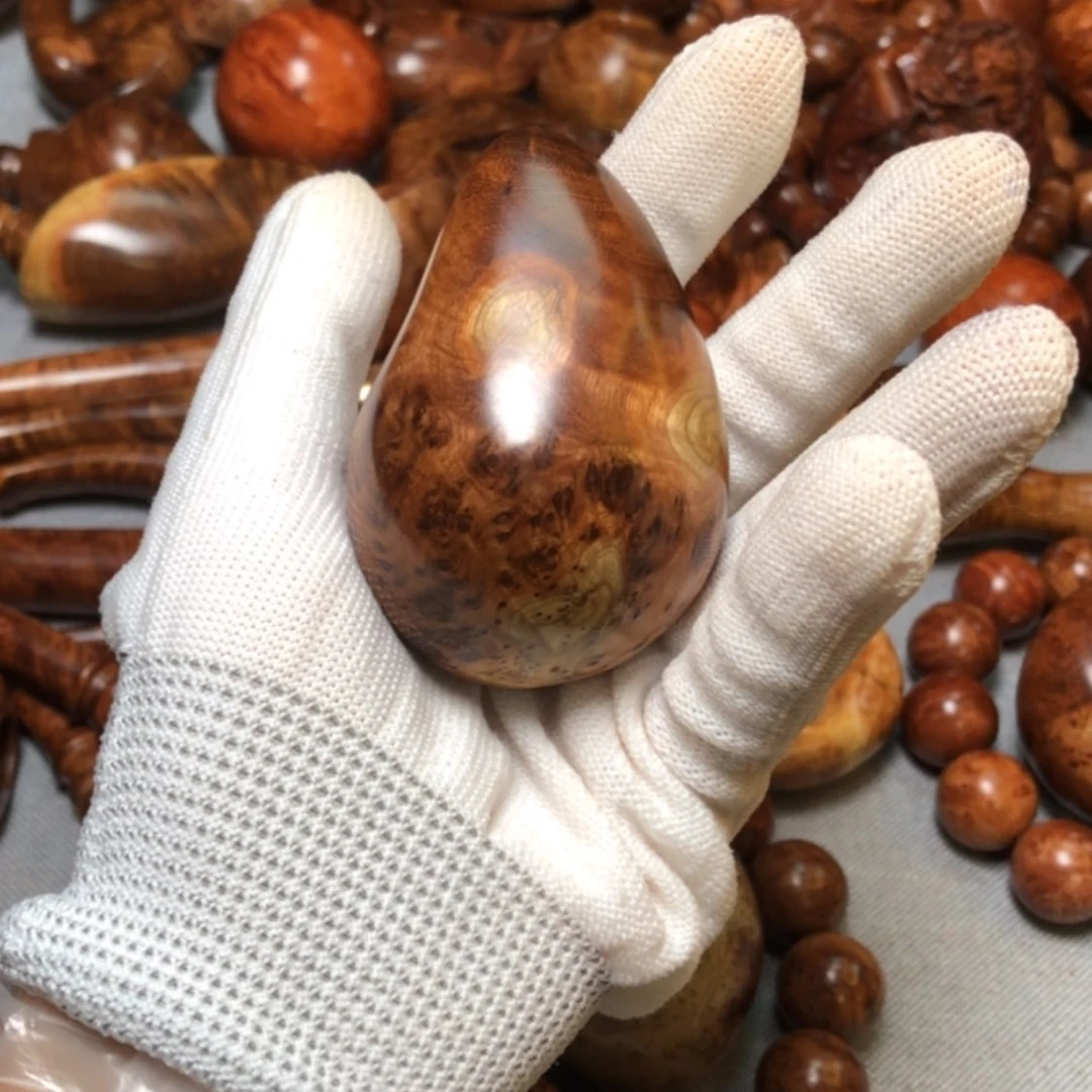 【闪购商品】木桂*麻梨疙瘩火琉璃手把件