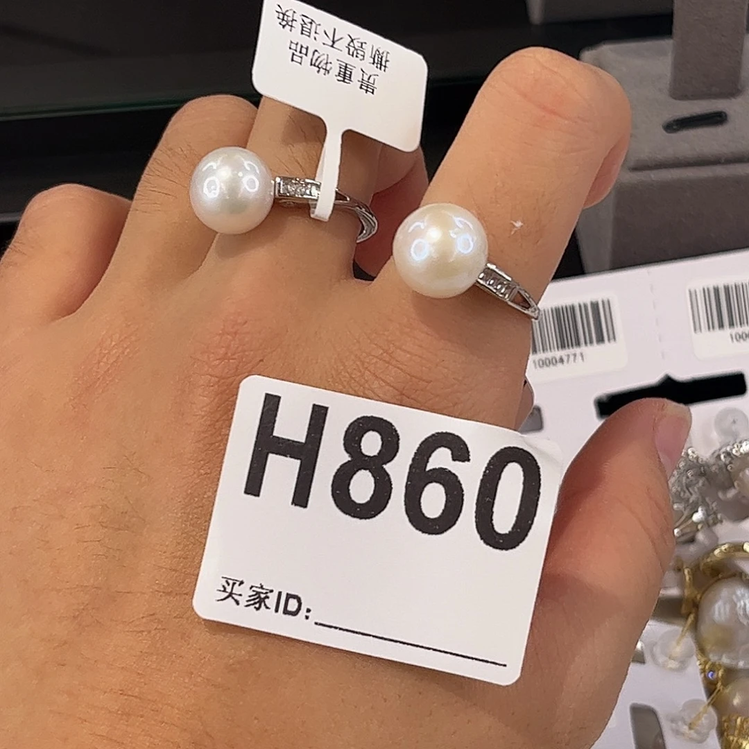 合金淡水珍珠耳饰