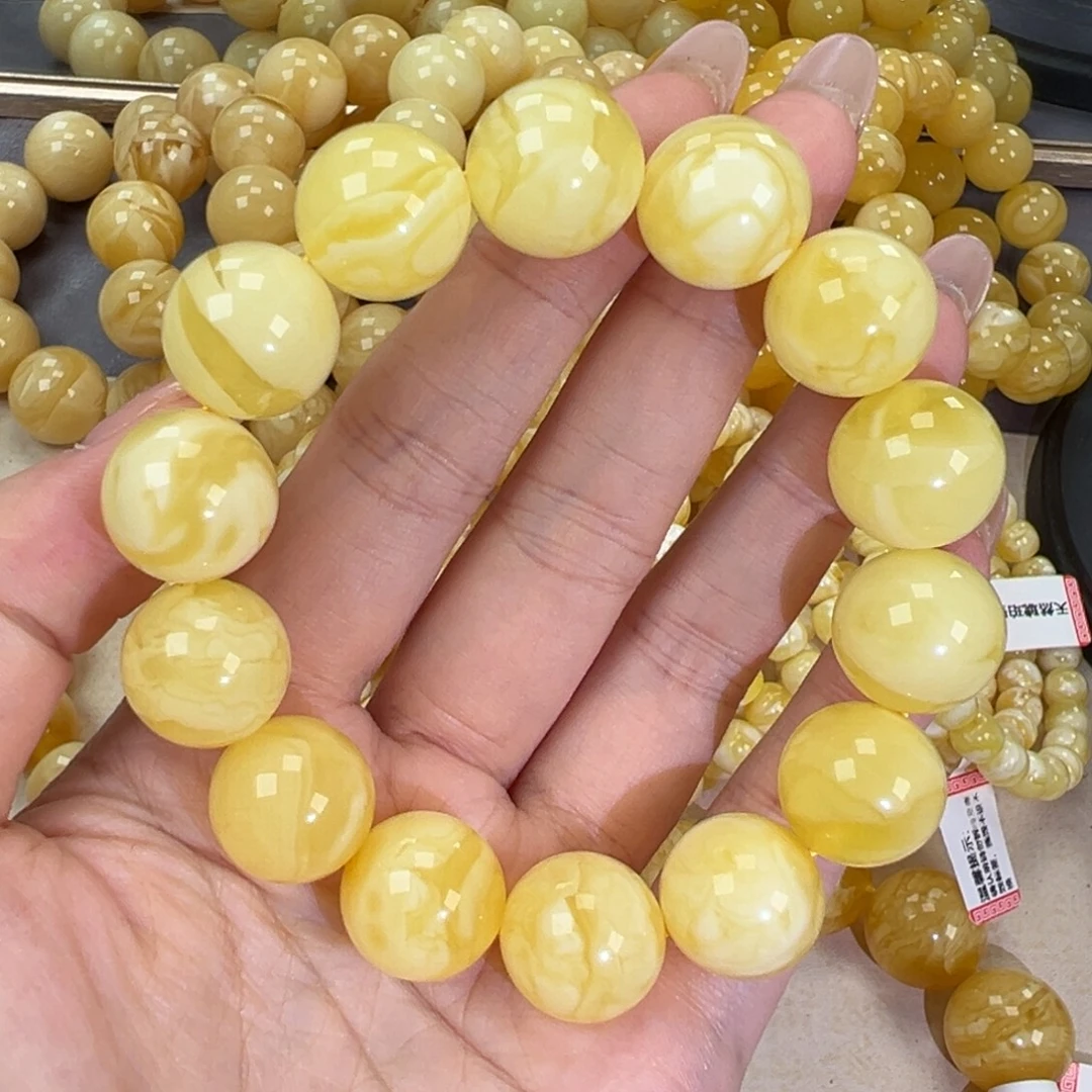 手链琥珀未镶嵌33.3妖花