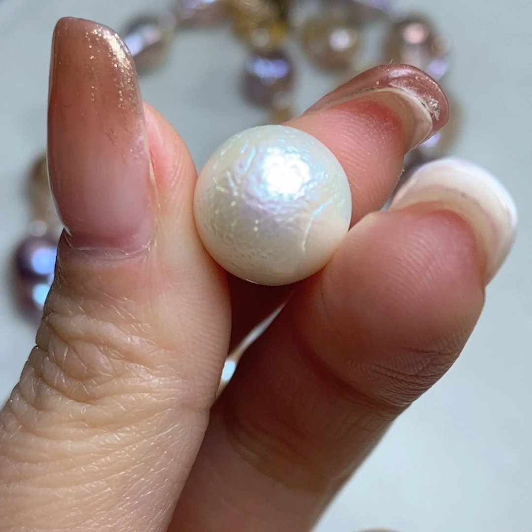 紫****未镶嵌淡水珍珠珠宝奇石