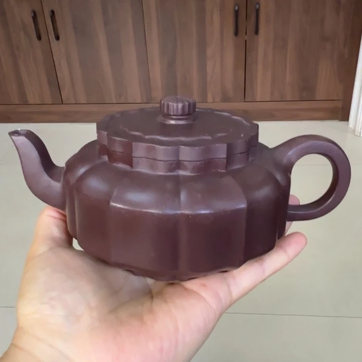 茶壶紫砂紫泥手工制作