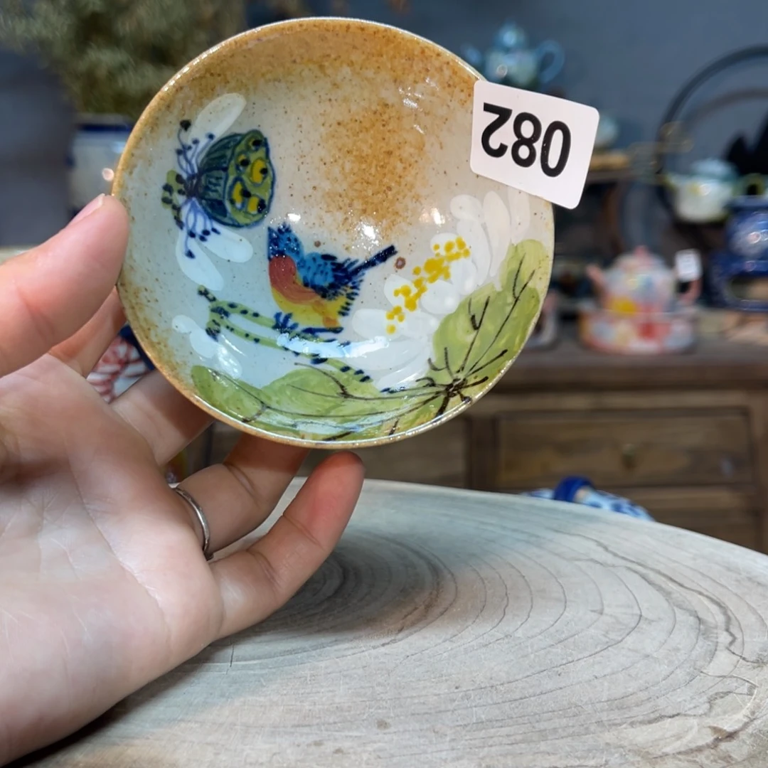 杯素浅陶瓷手工手绘
