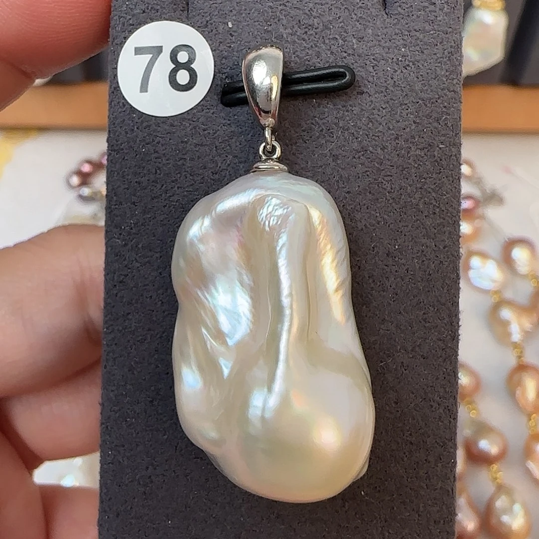 颈饰淡水珍珠银S925镶嵌