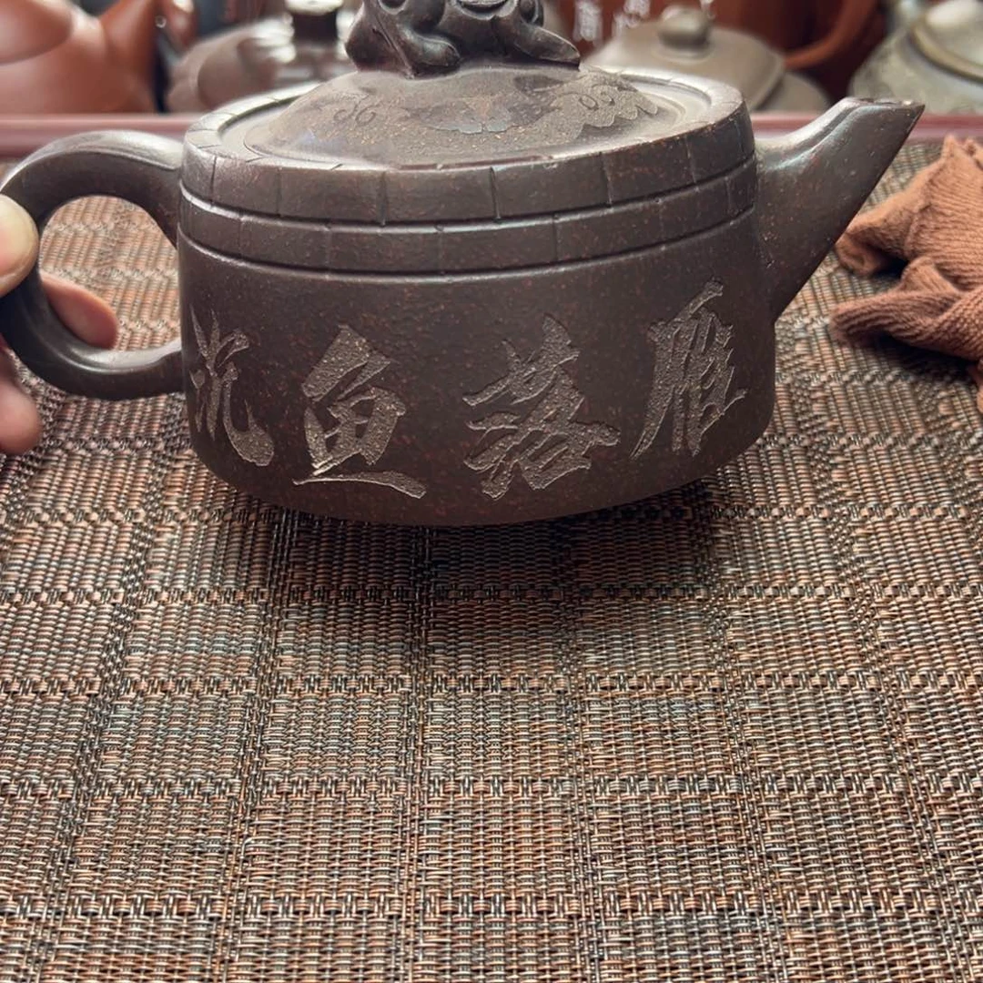 茶壶紫砂宜兴原矿紫砂壶400毫升容量