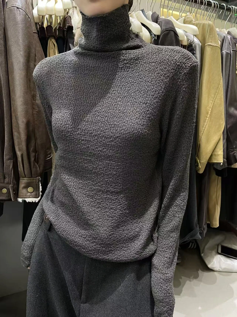 米古古 REPLAY 9031-1#新  加厚肌理高领打底上衣（衣长60）