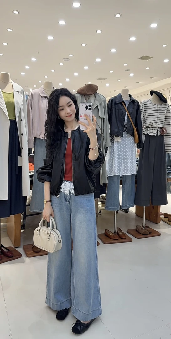 【鞠子JuZi】237#春夏新品超软蕾丝花边阔腿裤（长约99）