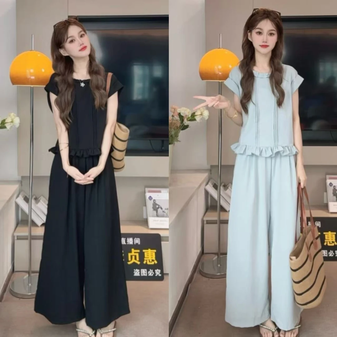 【夏款清仓库】夏季清凉/超舒服 3141显瘦套装2025年夏季木耳边女装