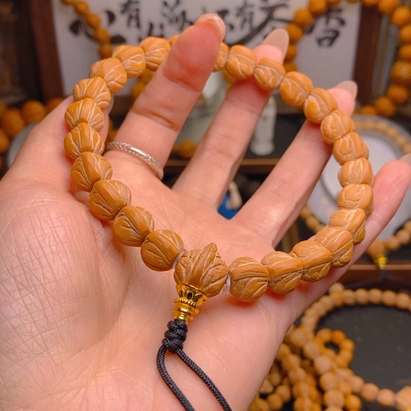 【闪购商品】桃核手串龙文桃核
