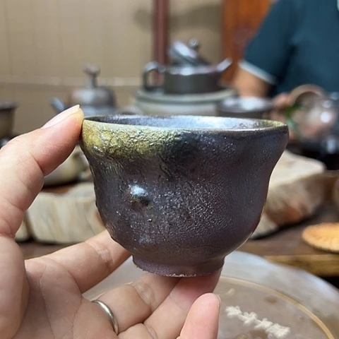 戬谷龙窑柴烧茶杯118