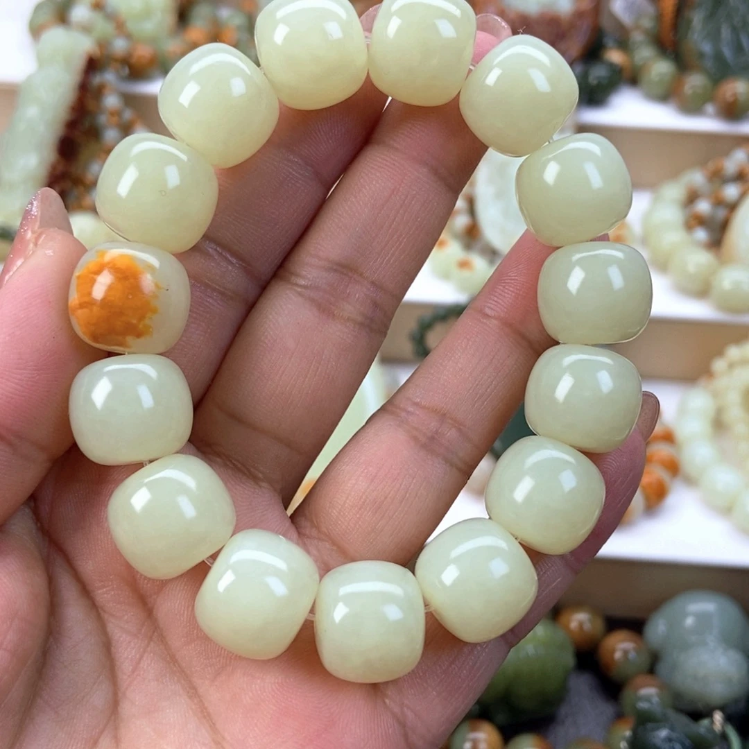 透闪石质玉手串未镶嵌꧁****