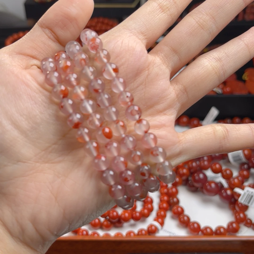 未镶嵌飘花长链6m南红玛瑙