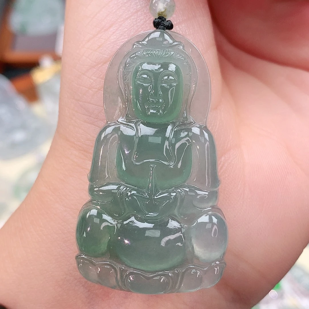 颈饰未镶嵌翡翠观音