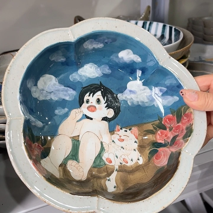 陶景德镇釉下手绘陶瓷