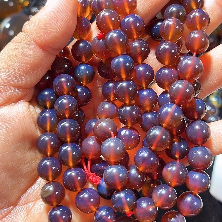 未镶嵌颈饰琥珀義缅甸天然琥珀108佛珠