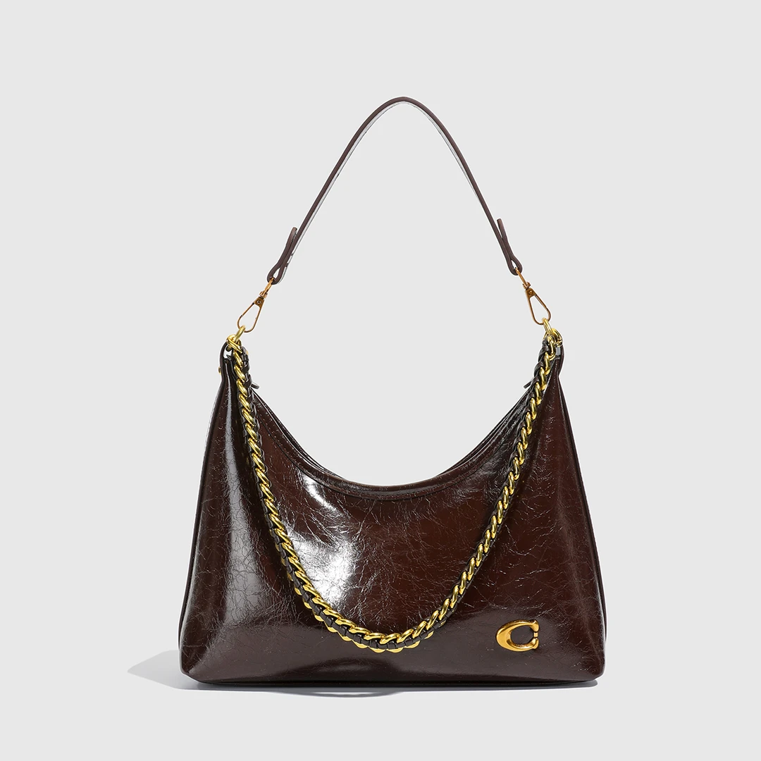 复古大容量腋下包包女式新款小众高级感软皮饺子包通勤手提斜挎包