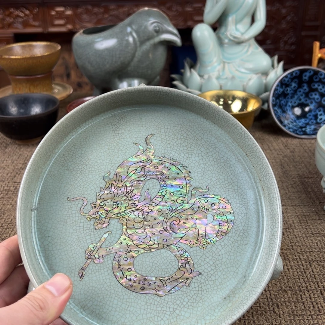 瓷片正能量瓷器摆件