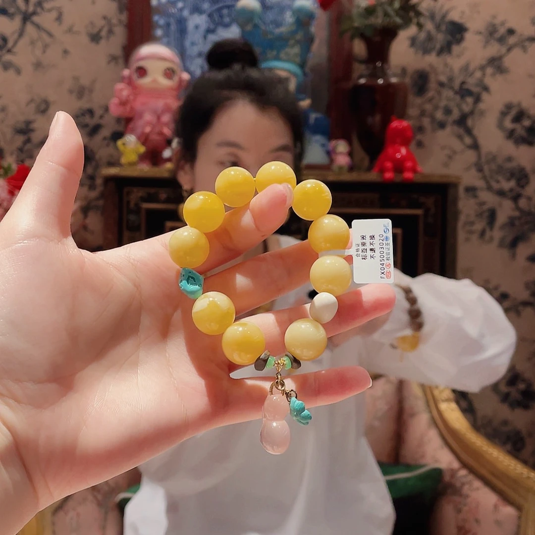 蜜蜡手串未镶嵌手串