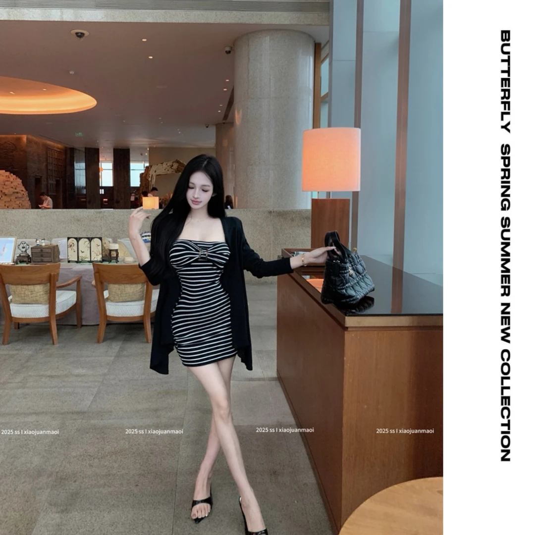 【人鱼的眼泪】气质短款时尚性感纯欲连衣裙