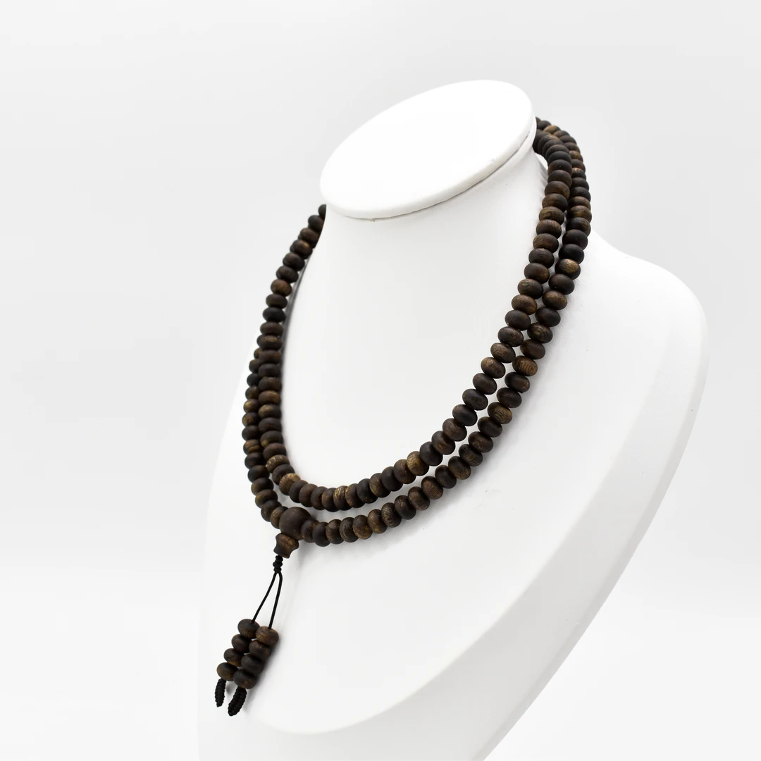 沉香【国香无双】奇楠母树算盘珠随型多圈高结油沉香手串多样性发一