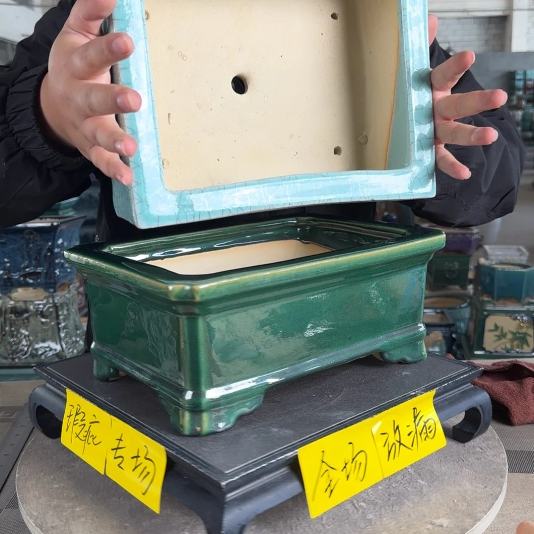 陶。一风堂石湾花盆 盆口变形