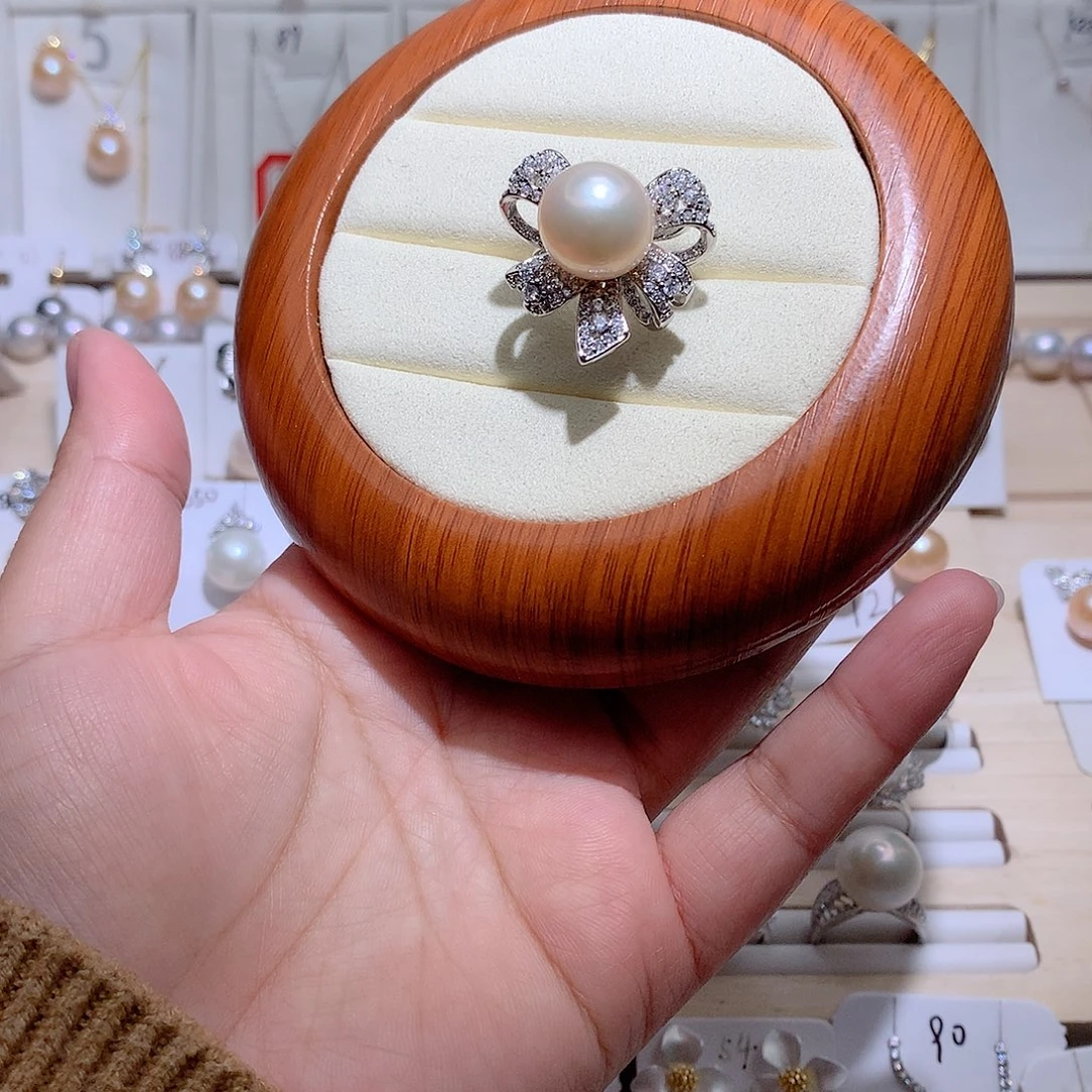 淡水珍珠戒指未镶嵌CC13.5mm